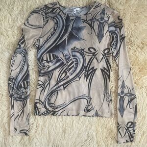 Miaou Cyberpunk Sheer Top